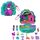 Polly Pocket-Puppen und Spielset, Peacock Garden-Schatulle, Reisespielzeug mit 2 kleinen Puppen und Tieren, Zubehörteile für Tiere, HWN97, Farbe: Garden