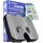 Healthfix® Orthopädisches Sitzkissen für Büro, Auto & Co.- Ergonomisches Sitzen aus Memory Foam mit entlastender Funktion des Steissbeins und der Sitzknochen (Soft (45-70 KG)), Größe: Soft (45-70 KG), Farbe: Schwarz-Grau