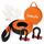 Gekufa Abschleppseil pkw 5M x 5cm, 10 Tonnen (22046 Lbs) Abschleppseil Auto Kit mit 2 Verstärkten Haken und Reflektierenden Streifen, Abschleppseile Für Off-Road Recovery (Orange), Größe: 10T, Farbe: orange