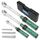 DISEN 6-tlg Drehmomentschlüssel-Set mit Präzisions Kalibrierung (1/2"+3/8"+1/4" Zoll) - Bidirektionaler Ratschenkopf, für Auto, Motorrad, Fahrrad - Mit Kalibrierzertifikat & Aufbewahrungskoffer, Größe: 6-Piece (1/4" 3/8" 1/2") 2-230Nm, Farbe: Grün