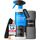 PRINOX Profi Auto Innenraum Reiniger Set 500ml - Cockpitpflege für die Innen Reinigung von Kunststoff, Polster, Leder & Armaturen - Autopflege Innenraumreiniger mit Bürste - Cockpit Reiniger, Farbe: Reiniger Set 1 x 550ml (Bürste + Mikrofasertücher)
