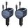 2Pack 100W Zigarettenanzünder USB C, RAMPOW 4in1 Einziehbares Auto Ladegerät, 65W USB-C Schnellladung, BMW Accessoires Car Auto Zubehör Innenraum mit MacBook, iPhone16e 15, Samsung, iPad-Mineralfarbe, Größe: 100W C+L 2pack, Farbe: Blau-Schwarz