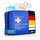 Thomatex® KFZ Verbandstasche 2026/2027 [DIN 13164-2022] – Kompakter Verbandskasten – Lange Haltbarkeit – Erste-Hilfe-Set, StVO-konform – Blau, Farbe: Blau
