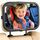 Funbliss Baby Spiegel Auto, 360° Drehbar für Einfache Anpassung,Bruchsicheres Acrylglas, Robuste Gurte, Einfach Montieren, Autospiegel Baby Rückbank, Farbe: Standardmodell (1 Packung)