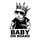 Baby on Board Aufkleber 12x7cm Auto Sticker -Finest Folia Autoaufkleber UV- Wetterfest Wasserfest Hangover (Junge, Baby on Board Krone), Größe: Baby on Board Krone, Farbe: Junge