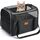 Morpilot Katzentransportbox für Katzen und Welpen bis 5kg, Katzenbox Hundetasche mit Sicherheit Reissverschlüsse, Transportbox Katze Hunde für Der Gang zum Tierarzt Auto Fugzeug, Größe: L 44 x B 31 x H 34 cm, Farbe: Dunkelgrau