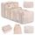 BAGAIL 8 Teilige Packwürfel, Kleidertaschen, Packing Cubes, Verpackungswürfel, Packtaschen Set für Urlaub und Reisen, Kofferorganizer Reise Würfel, Ordnungssystem für Koffer, Farbe: Beige
