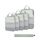 ECOHUB 6 Teilige Koffer Organizer Kompression Set, Netzgewebe Ultraleichte Packtaschen für Rucksack, Recycelt Packwürfel Kompression für Handgepäck, Packing Cubes Reise, Patent Angemeldet(Grün), Farbe: Grün