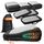 Compression Packing Cubes Set für mehr Platz im Koffer & Backpack - Packwürfel Packing Cubes Compression als Rucksack Organizer - Travel Packtaschen Reise - Camping Zubehör & Wander Ausrüstung, Set name: 7-teilig, Farbe: Midnight Escape - Schwarz