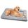 Baodan Hundebett Mittelgrosse Hunde Waschbar, 90x60 cm Hundekissen Flauschig mit rutschfeste Unterseite, Hundebetten für Mittelgrosse Hunde, Grau, Größe: L 90 x B 60 x H 5 cm, Farbe: Grau