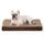 BEDSURE orthopädisches Hundebett kleine Hunde - 76x51x7.6cm Hundekissen flauschig Hundematte waschbar Hundematratze in braun für kleine Hunde, Größe: L 76 x B 51 x H 8 cm, Farbe: Braun