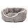 Dehner Lieblinge Hundebett und Katzenbett Sammy, oval, ca. 45 x 40 x 14 cm, Polyester, grau, Größe: L 45 x B 40 x H 14 cm, Farbe: Grau