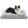 Feandrea Hundebett, Hundekissen, Flauschige Hundematte, Langer Plüsch, 110 x 73 cm, weiche Polsterung, waschbar, multifunktional, Ombré-Grau PGW203G01, Größe: L 110 x B 73 x H 10 cm, Farbe: Ombré-Grau