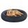 Feandrea Hundebett flauschig, Katzenbett, Donut Kissen, waschbar, Polsterung in der Mitte herausnehmbar, Langer Plüsch, 120 cm Durchmesser, dunkelgrau PGW043G02, Größe: L 120 x B 120 x H 20 cm, Farbe: Dunkelgrau