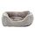 Dehner Lieblinge Hundebett und Katzenbett Sammy, ca. 61 x 48 x 18 cm, Polyester, grau, Größe: L 61 x B 48 x H 18 cm, Farbe: Grau