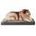 EHEYCIGA Orthopädisches Hundebett XXL Grosse Hunde 127x91x10cm, Hundekissen Waschbar Flauschig, Hundematte Hundematratze für Kiste, Grau, Größe: L 127 x B 91 x H 10 cm, Farbe: Grau
