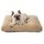BEDSURE Hundebett Waschbar Gross - Hundekissen Bett Beruhigende Hundematratze mit Rutschfestem Boden, Warmes Kissen für Grosse Haustiere, Kamel, 74x53x8cm, Größe: L 74 x B 53 x H 8 cm, Farbe: Kamel