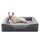 FURTIME Orthopädisches Hundebett Mittelgrosse Hunde, Memory Foam Hundekorb Kleine Hunde, Abnehmbar und Waschbar, rutschfeste Hundekörbchen, Hohem Rand Hundesofa, 71 x 58 x 17cm, Größe: M(71x58x17cm), Farbe: Grau