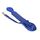 IDC Color & Gray gumierte Leine, 20 mm x 10 m mit Schlaufe, Blau-Grau, Größe: 20 mm x 10 m, Farbe: Blau-Grau