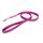 IDC Color & Gray gumierte Leine, 20 mm x 1 m mit Schlaufe, Pink-Grau, Größe: 20 mm x 1 m, Farbe: Pink-Grau