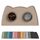 OHMO Napfunterlage für Kleine Hunde und Katze, 46x25cm, Unterlage für Katzennapf, rutschfeste Futterunterlage aus Silikon, Wasserdicht, Beige, Größe: 46L x 25B cm, Farbe: Beige
