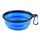Faltbar Reisenapf Napf für Hunde und Katzen, 1 Sets Faltbarer Silikon Hundenapf Reisen Futter Tragbarer Wassernapf Trinknapf Futternapf für Haustiere, Größe: 350 ml (1 Set), Farbe: Blau