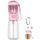 COTOP Tragbare Trinkflasche Hunde für Unterwegs, Hundetrinkflasche 550ml to go, Plastik Wasserflasche Hund mit Futterflasche, Reise Trinknapf für Klein Welpe, Größe: 550 ml + 100 ml, Farbe: Rosa