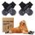 2 Paar Anti-Rutsch-Hundesocken, Weiche Socken für den Pfotenschutz von Hunden mit verstellbarem Klettverschluss für Innenbereich, Größe: XS, Farbe: braun