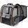 Lekespring Katzen Rucksack Hunderucksack für Grosse Katzen Hunde bis 12kg, Erweiterbar Faltbare Haustier Rucksack mit Innerer Sicherheitsleine und Haustiermatte, Grau-XL, Größe: L 36 x B 30 x H 44 cm, Farbe: Grau