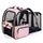 Lekespring Erweiterbar Katzenrucksack Hunderucksack für Katzen Hunde bis 8kg, Gross Katzen Rucksack Faltbare Haustier Rucksack mit Innerer Sicherheitsleine und Haustiermatte, Rosa, Größe: Large Expandable (8 kg), Farbe: Rosa