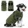 Woiil Hundemantel Hundejacke Wintermantel für Grosse Hunde, Hundemantel Winter mit Geschirr, Hunde Wintermantel Ärmellose Baumwolle Gepolsterte Weste Wasserdicht Warme Reflektierend, Armeegrün L, Größe: L, Farbe: Grün