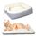 MAIYADUO Weiches Katzenbett Waschbar 42x38 cm Plüsch Haustierbett für Kleine Hunde und Katzen - 2 in 1 Katzenkissen Katzendecke Katzensofa Nest Bett, Entfaltete Grösse 61x51 cm, Farbe: Grey-M