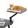 PAWZ Road Katzenbett für Schreibtisch, Holz-Katzenbett für drinnen, Katzenkorb, 360° drehbar & höhenverstellbar, Katzen Hängematte für Kratzen, unterstützt bis zu 23kg, Grau, Mustername:: Rechteck-Holz, Farbe: Gray