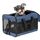 Conlun Hundetransportbox Weichseitig, Grosse Tasche für Katzen mit Innenleine, Transport für grosse Katzen und mittelgrosse Hunde bis 9 kg, Zusammenklappbare Reisetasche für Welpen -Blau,L, Größe: Large, Farbe: Blau