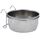 Nobby Edelstahlnapf mit Befestigung, Ring mit Haken, 12,5 cm 0,60 ltr, 1 Stück, Größe: 12,5 cm 0,60 ltr, Farbe: Silber.