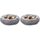 Pisi Bili Hundebett Katzenbett 50 cm Waschbar flauschig orthopädische Hundebetten grosse und kleine Hunde Katzenschlafplatz für Katzen Donut (Grau 50 cm) (Packung mit 2), Größe: 50 CM (Packung mit 2), Farbe: Grau
