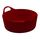Kerbl Trog FlexBag rot (Flexibler Futtertrog, Müslischüssel, Fassungsvermögen 15 Liter, Futtereimer mit Zwei Griffen) 3210247, Größe: 15 l, Farbe: Rot