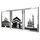 iwa concept Masjid Al Aqsa, Kaaba & Masjid An-Nabawi Islamische Wandkunst aus Holz, gesegnete Orte, islamische Wanddekoration, Geschenk für Muslime im Ramadan Eid (Medium, Silber | alle drei), Größe: 50L x 40B cm, Farbe: Silber