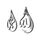 Allah (SWT), Mohammad (PBUH) Holz-Acryl-Tropfen-Design, islamische Wandkunst, Koran, arabische Kalligraphie-Dekoration, islamische Dekoration, Geschenk für Muslime im Ramadan (Silber, mittelgross), Größe: 30L x 20B cm, Farbe: Silber