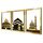 iwa concept Masjid Al Aqsa, Kaaba & Masjid An-Nabawi Islamische Wandkunst aus Holz, gesegnete Orte, islamische Wanddekoration, Geschenk für Muslime im Ramadan Eid (gross, goldfarben, alle drei), Größe: 62.5L x 50B cm, Farbe: Gold