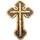 Holy Land Market Jesus-Kreuz gefüllt mit bunten Halbedelsteinen, Größe: 38.1L x 27.9W cm, Farbe: Rot