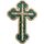 Holy Land Market Jesus Retter Kreuz - Vintage Kruzifix mit Halbedelsteinen, handgefertigt in Bethlehem, 34,9 cm, Türkis, Jerusalemkreuz, Größe: 13.75 Inches, Farbe: Türkis/Ausflug, Einfarbig (Getaway Solids)