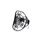 Amaxer Edelstahl Metatrons Cube Ring für Frauen Erzengel Metatron Schutzerklärung Ausgehöhlt Damen Band Ring Schmuck für Dame, Farbe: Roségold