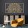 Resama 3 Pcs Lotusblume Wandkunst Dekor Metall Mandala Wanddekoration Einzigartige Lotusblume Wandkunst für Wohnzimmer, Schlafzimmer, Büro und Yoga Raum hängende Dekoration (Gold, gross), Größe: 110L x 56W cm, Farbe: Gold