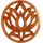 GURU SHOP Geschnitztes Wandbild Deko Wandrelief, Untersetzer - Lotus 30 cm, Farbe: Lotus 30 cm