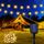 Lichterkette Aussen Solar Wetterfest, 60 LED Warmweiss 3M + 10,2M 8 Modi IP65 Outdoor Solarlichterkette aussen Wetterfeste Lampions für Balkon Terrassen Garten Bäume Weihnachtsdekoration Festival Deko, Größe: 60LED, Farbe: Warmweiß