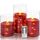 Da by Rote LED Kerzen mit Fernbedienung Timer Batteriekerze mit Lichterkette, Plexiglassäule 10cm/12,5cm/ 15 cm realistische LED kerze Säulenkerze, Größe: Rote#3, Farbe: Rot