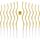 XUSSMM 36 Stückes Gold Spiral Geburtstagskerzen für Kuchen, Kinder, Torte, Wunderkerzen für Geburtstag, Hochzeit Party Dekoration, Größe: 16 centimeter, Farbe: gold