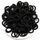 100 Stück Elastisch Haargummis Klein, Baby Haargummis, Soft Baumwolle Mini Haarband, Ohne Metall Haargummis, Pferdeschwanz Inhaber Perfekt für Kinder, Babys, kleine Mädchen, Schwarz, Farbe: schwarz