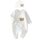 Babyfond 1 Pack Baby Bodysuit, Neugeborenes Baby warme Baumwolle Bodysuit mit Hut, 100% Baumwolle Kleinkind Homewear verdickt Frühling und Herbst Kleidung, Größe: 1-3M, Farbe: Weiß